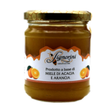 Miele di Acacia e Arancia - barattolo 250 gr - Miele Aromatizzato all'Arancia